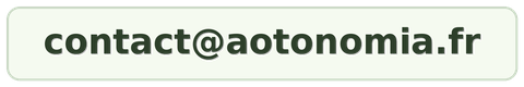Adresse email de contact de l'association AOTONOMIA